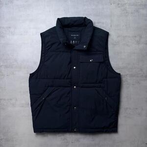 Y2K Navy Abercrombie & Fitch Grunge Puffer Vest